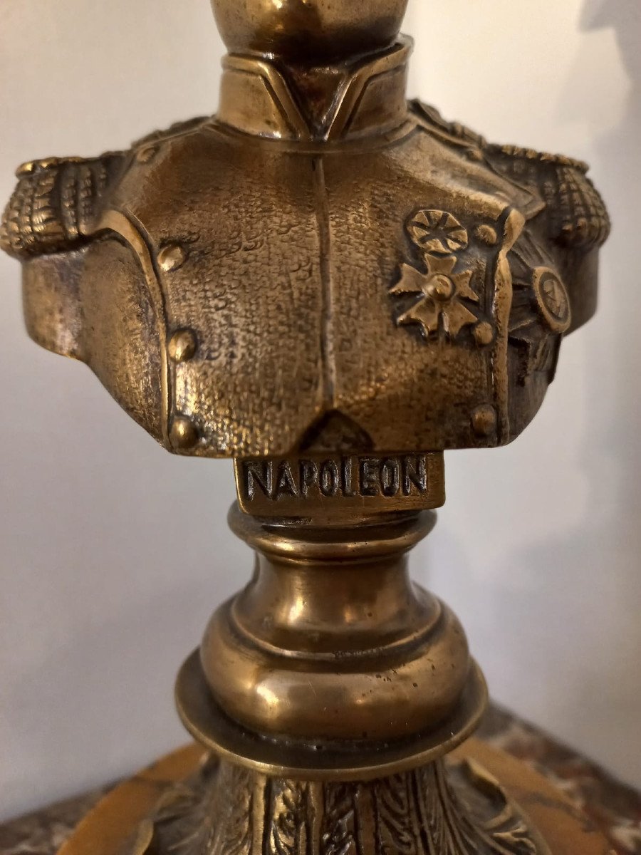 Bust Of Napoleon In Golden Bronze-photo-1