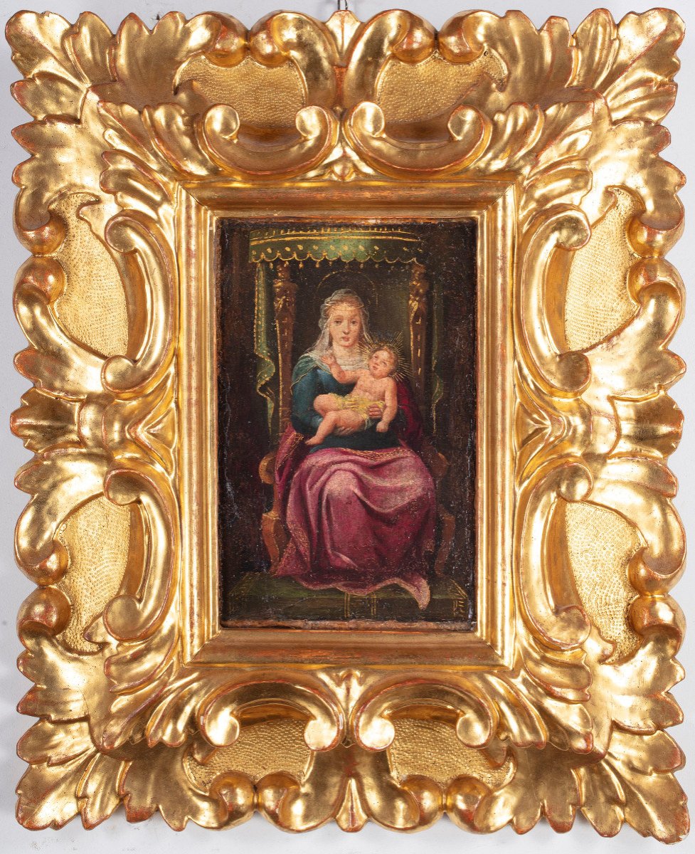 Madonna With Child Enthroned