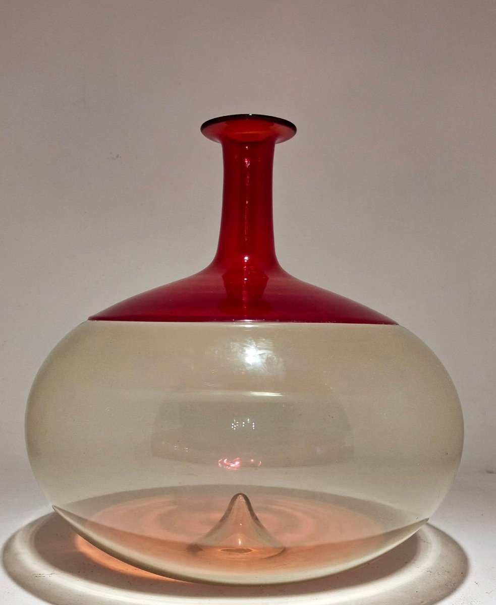 Vase De Tapio Wirkkala Pour Venini, Vase En Verre De Murano