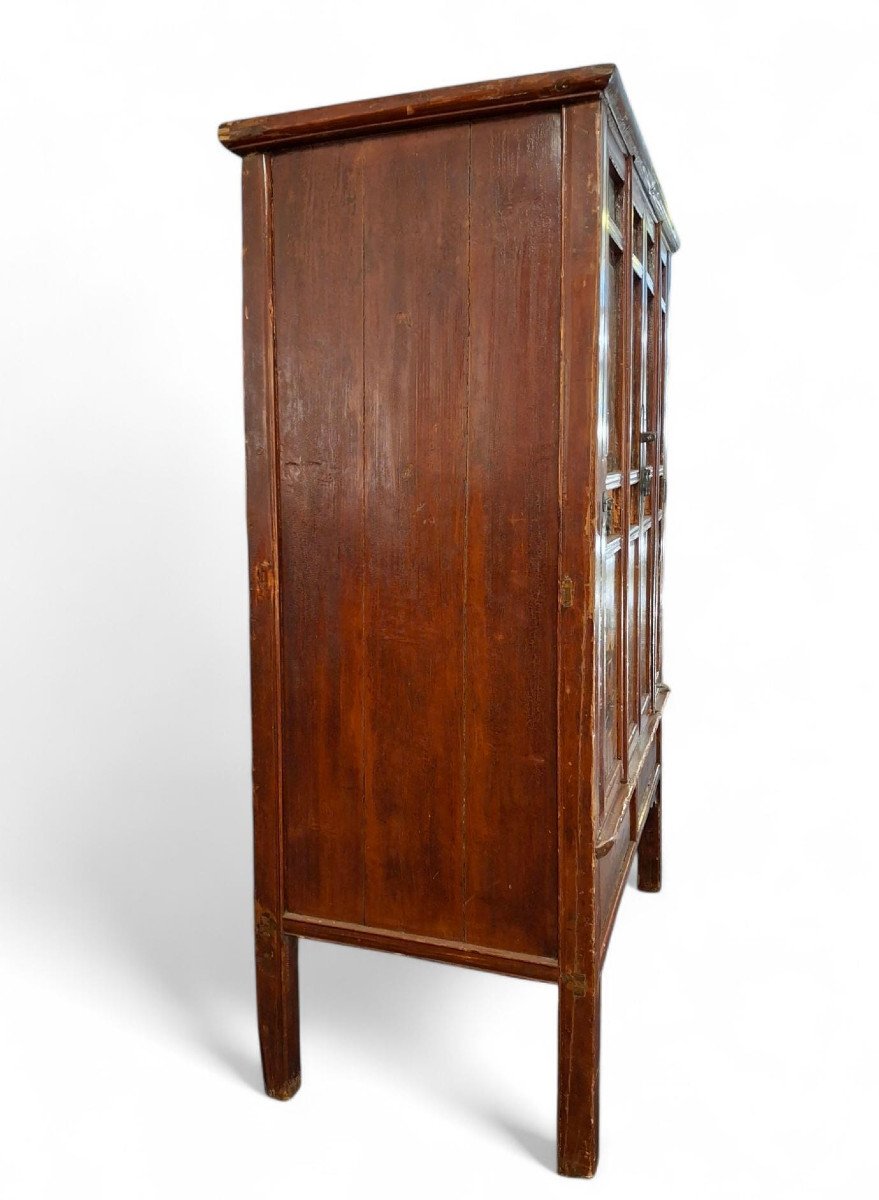 Chinese Carved And Lacquered Wardrobe-photo-4