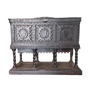 Model Of An Iron Chest