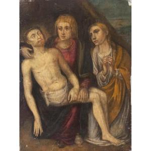 Pietà Avec Sainte Marie-madeleine, Peintre Flamand