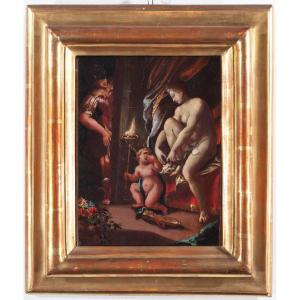 Vénus, Cupidon Et Mars, Peintre De l'école Rudolphine