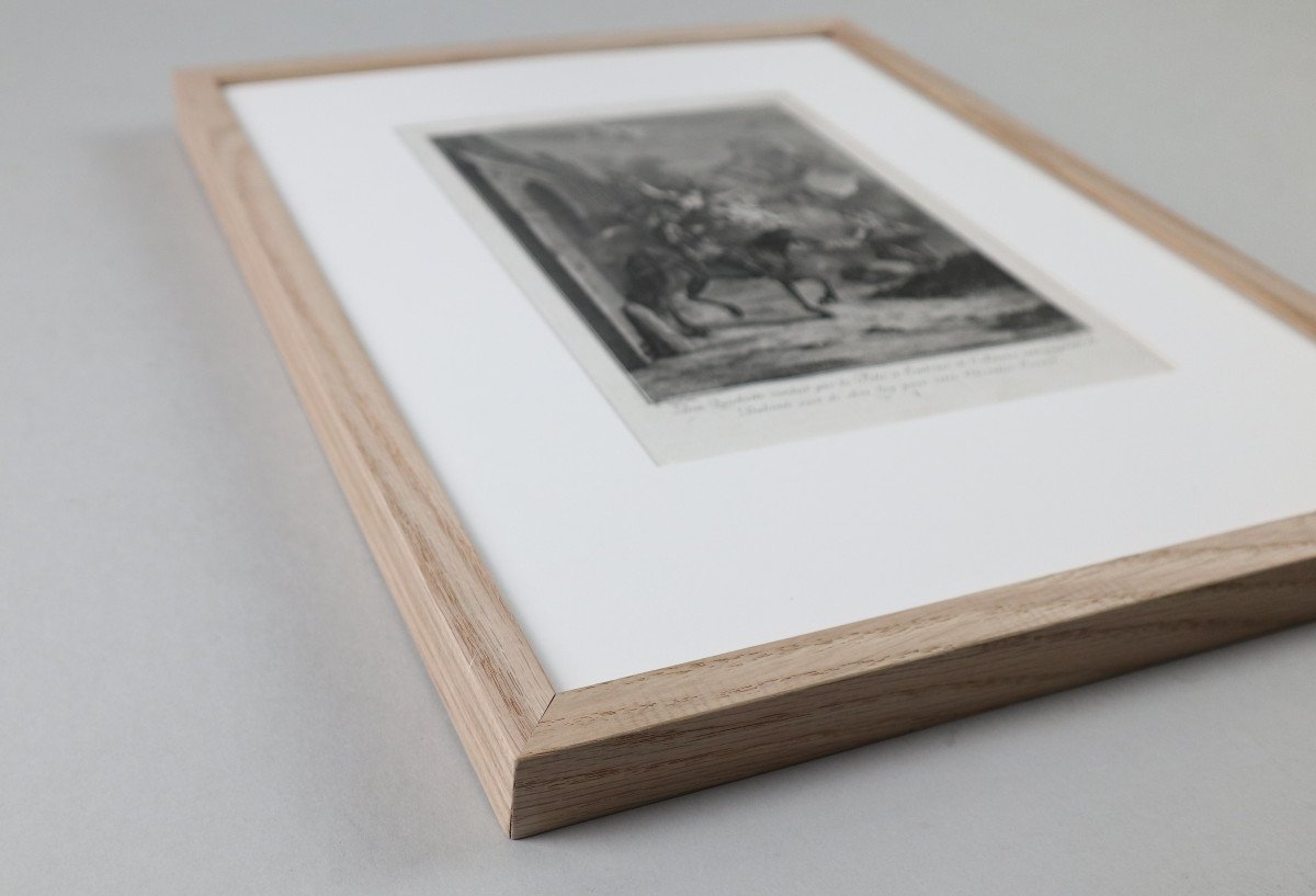 Don Quixote Suite Of 31 Engravings By Charles Coypel, 18th Century, In A Modern Frame-photo-1