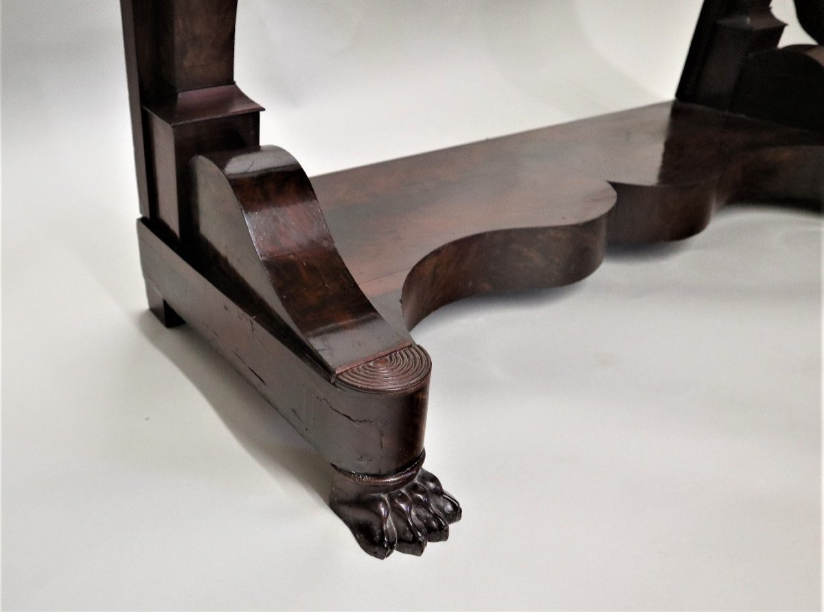 Mahogany Console From The Restoration Period.-photo-2