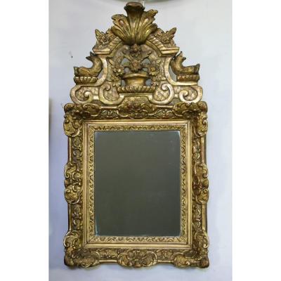 Mirror In Wood And Stucco Gilded Regency