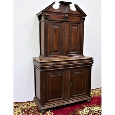 2 Walnut Body Buffet, Renaissance Style