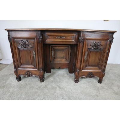 Regency Period Walnut Coffered Desk