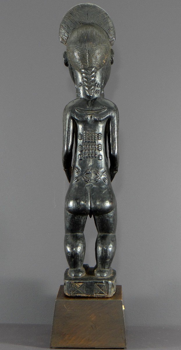 Ivory Coast, Baoulé People, Circa 1950, Large "waka Sona" Statue, Masculine Ideal Of Beauty.-photo-4