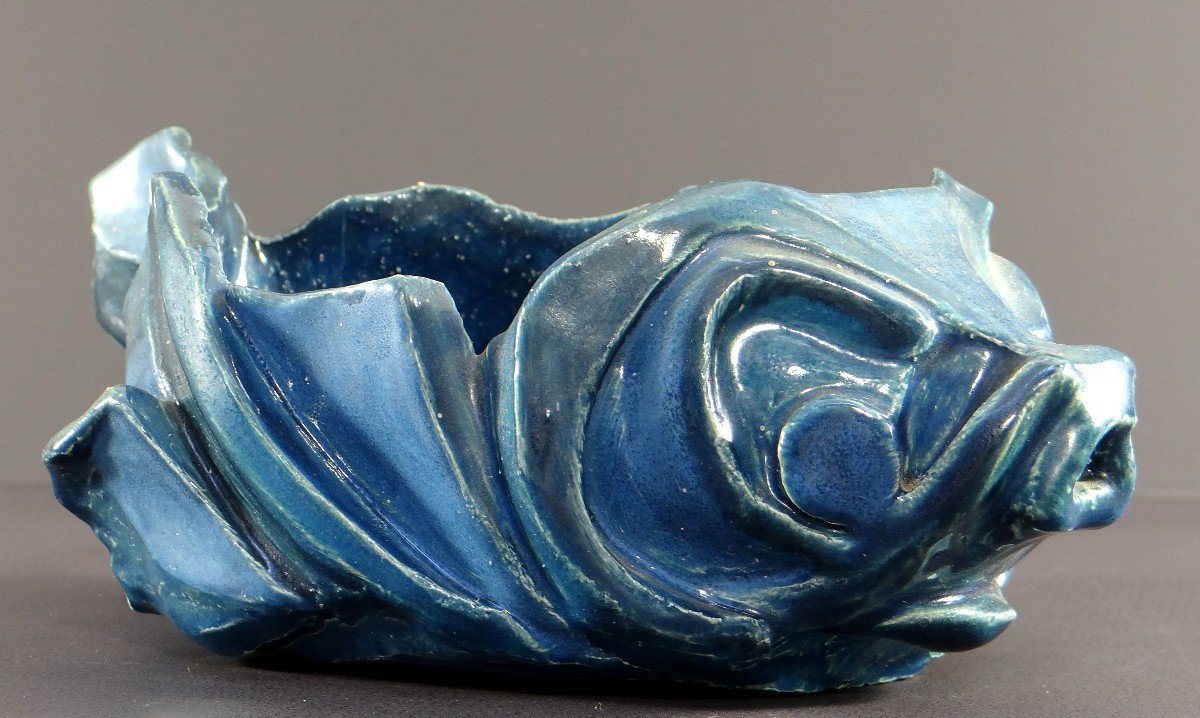 Philippe Rochette-castel (1941-2023), Ceramic Fish-shaped Tray. 