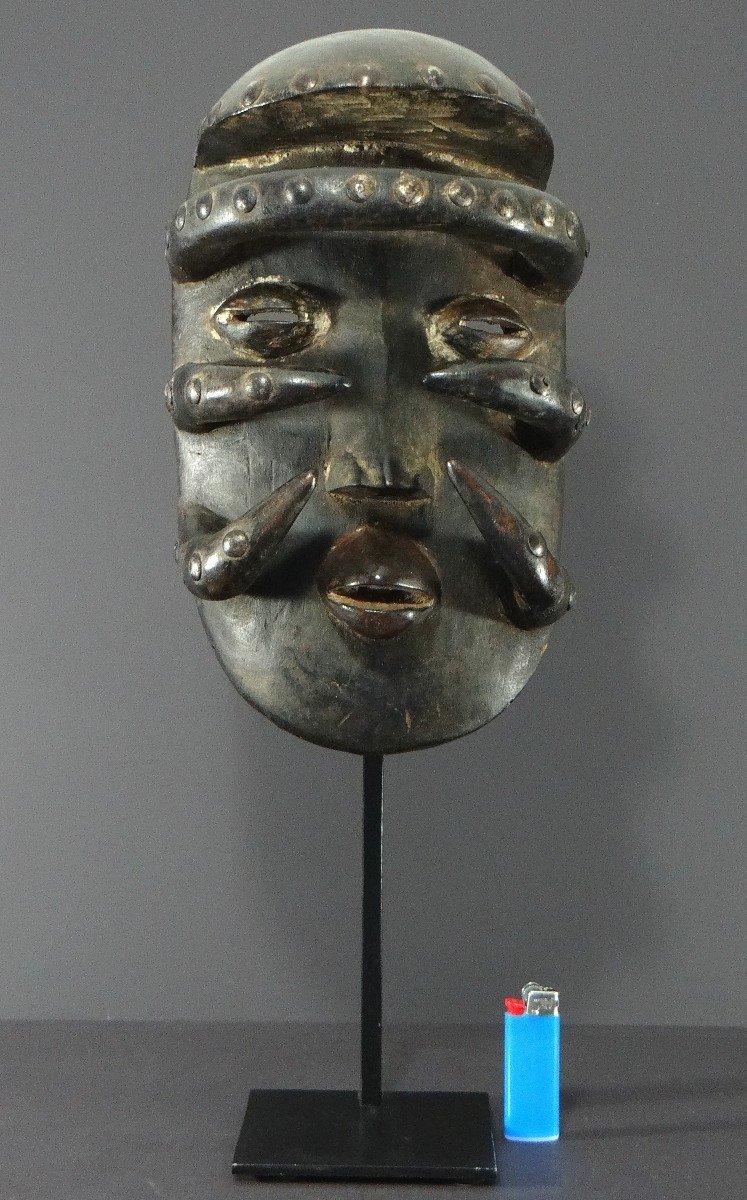 Western Ivory Coast, Bété People, First Half Of The 20th Century, Superb Wooden Mask-photo-7