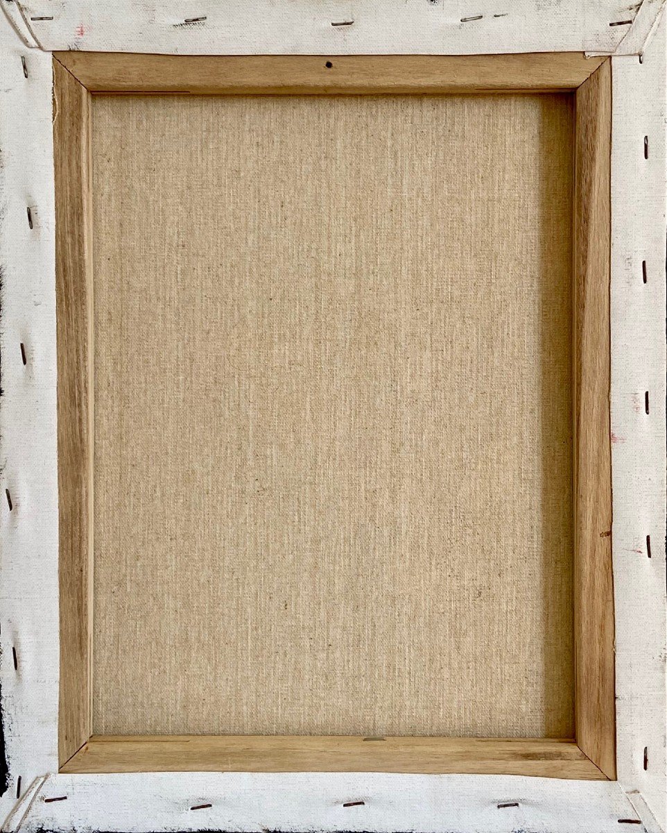 Gérard Guéguéniat (1934-2019), Tableau Composition Abstraite 1960/1970.-photo-2