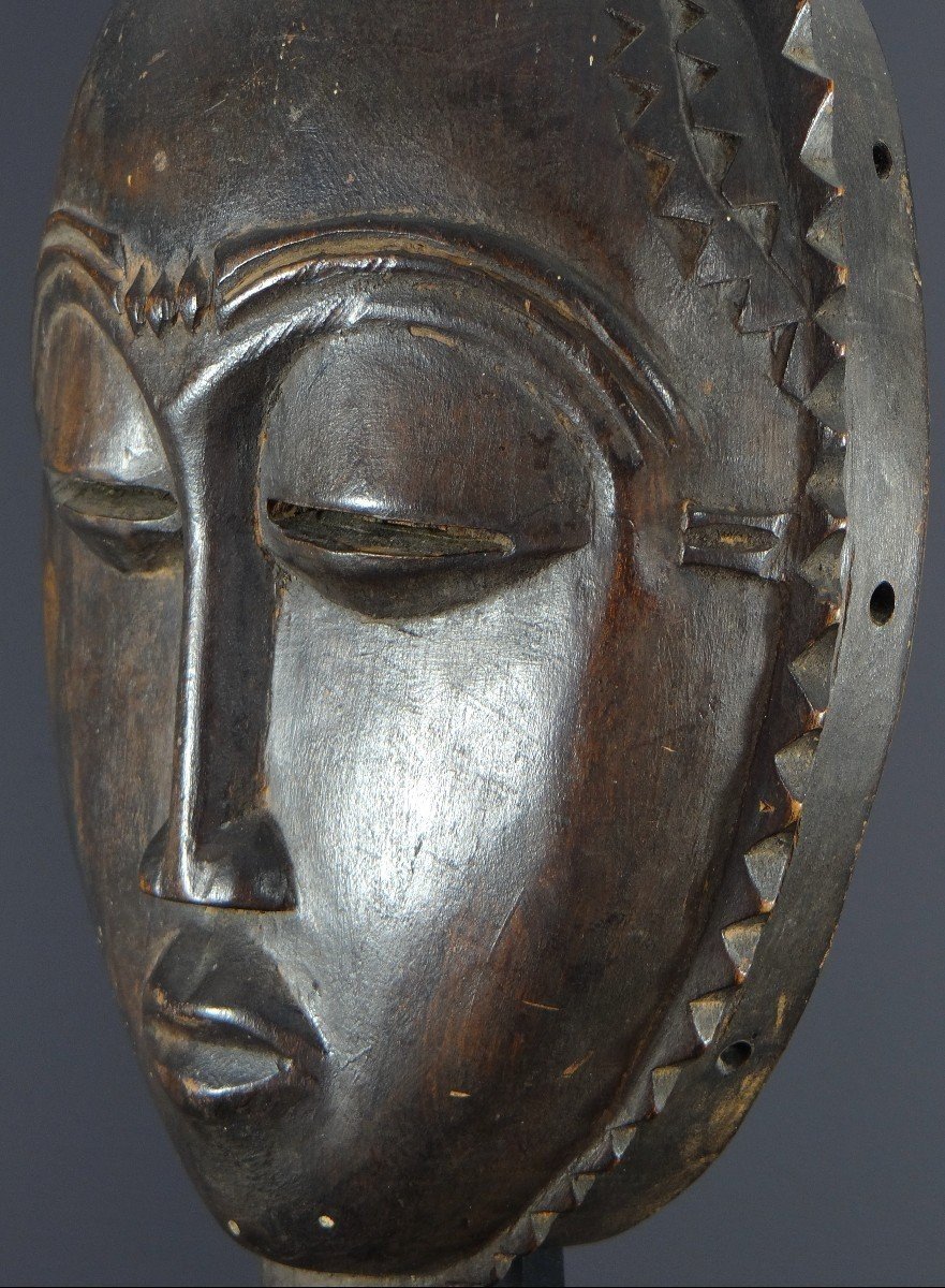 Ivory Coast, Yaouré People, Circa 1950, Anthropomorphic Dance Mask, "dyé" Society.-photo-4