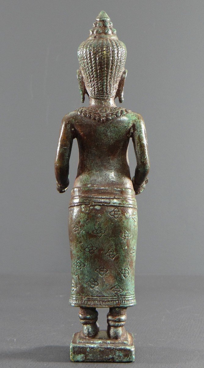 Cambodia, Khmer People, End Of The 19th Century, Bronze Statue Of Vishnu (vishnou). -photo-2