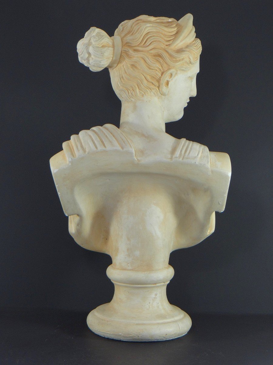 France, 1950s/1960s, Plaster Bust Depicting Aphrodite, Ancient Greek Goddess.-photo-2