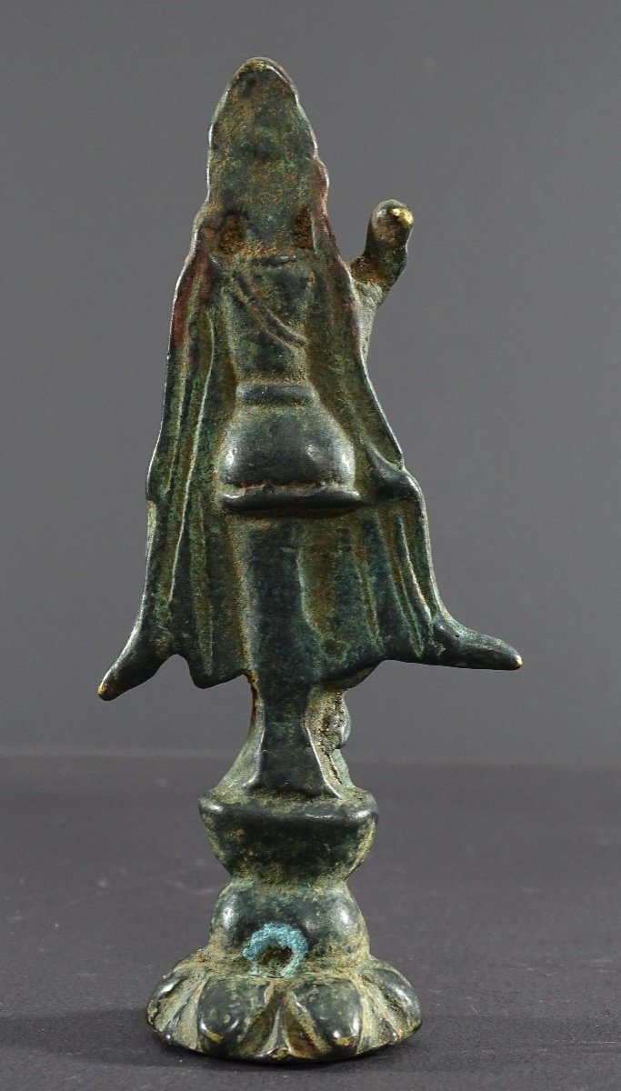 China, Late Yuan Dynasty, Early Ming Dynasty, 14th-15th Century, Bronze Statue Of Kwan Yin-photo-4