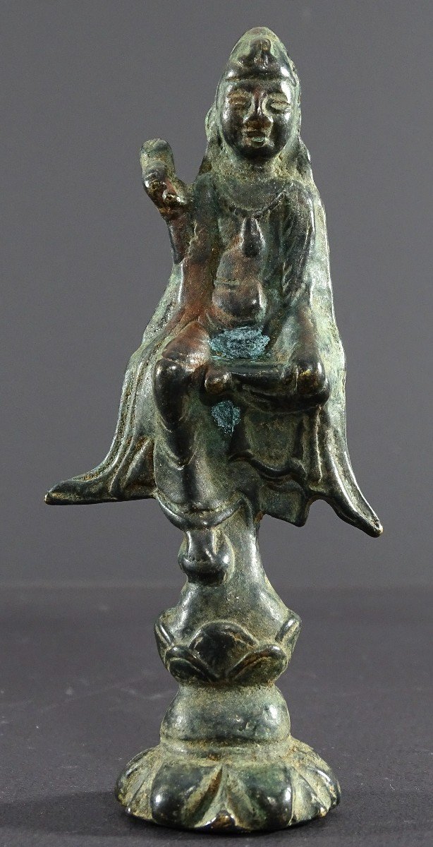 China, Late Yuan Dynasty, Early Ming Dynasty, 14th-15th Century, Bronze Statue Of Kwan Yin