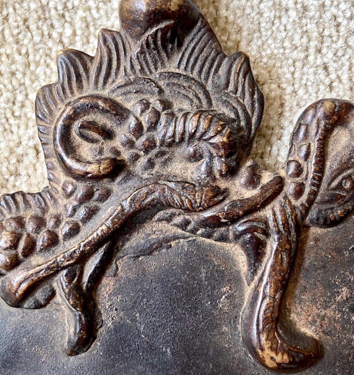 Art De l'Himalaya, Népal/tibet, Début Du XXème Siècle, Hache Cérémonielle Kartika En Bronze. -photo-4