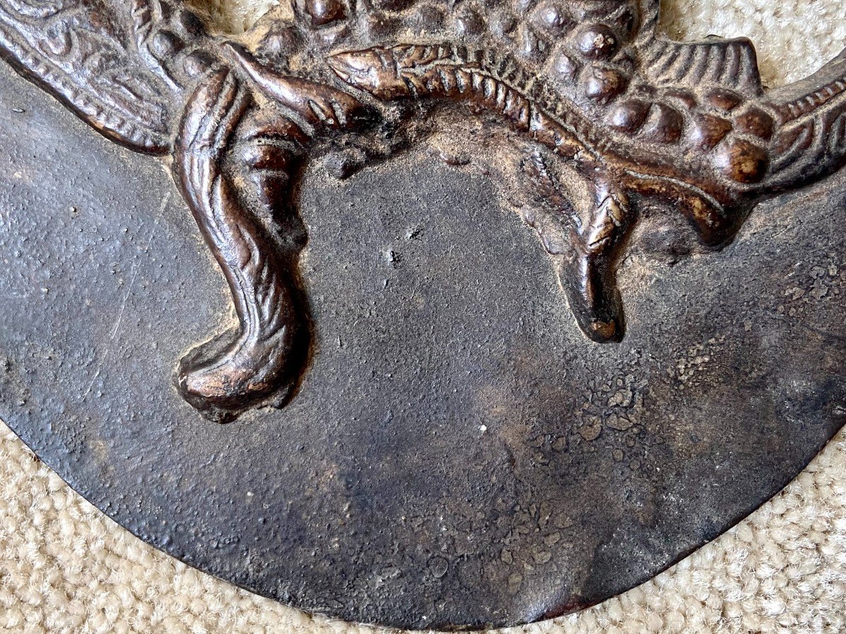 Art De l'Himalaya, Népal/tibet, Début Du XXème Siècle, Hache Cérémonielle Kartika En Bronze. -photo-7