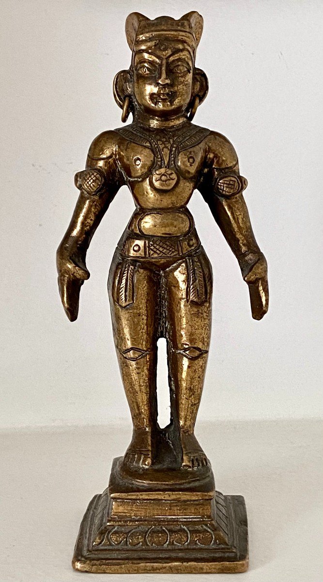 India, Years 1920/1930, Bronze Statuette Fertility Doll Marapachi.
