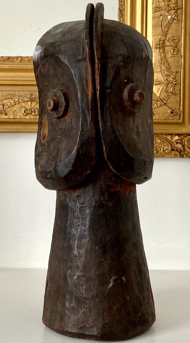 Bembe People, Democratic Republic Of Congo, First Half Of The XXth, Sculpture Figure Janus.-photo-3