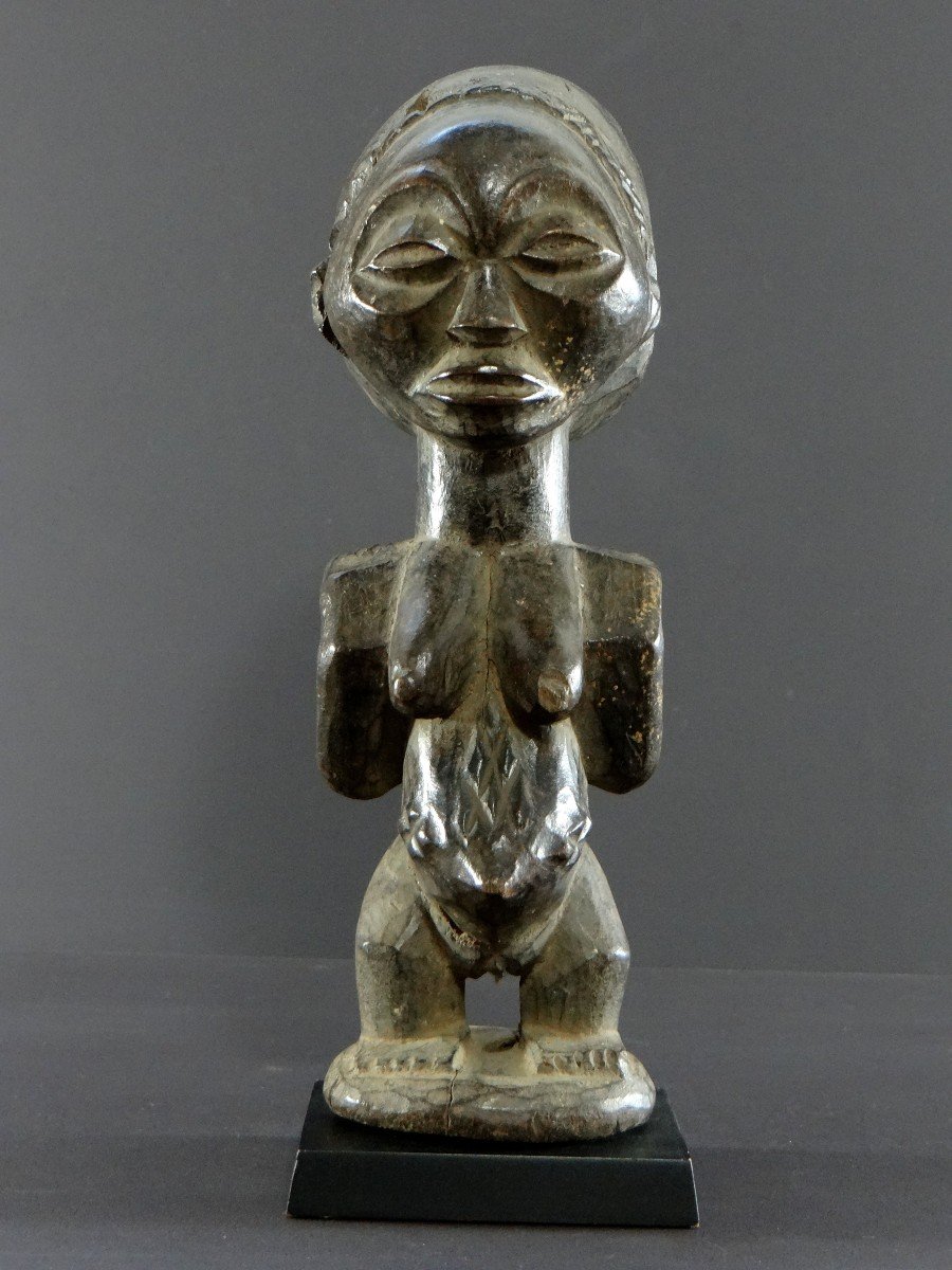 Peuple Hemba, Rép. Dém. Du Congo, Première Moitié Du XXème Siècle, Sculpture Personnage Féminin-photo-2