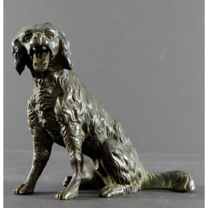 France, Début Du XXème Siècle, Statuette De Chien En Bronze à Mâchoire Mobile.