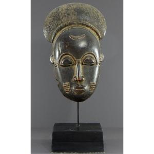 Ivory Coast, Baoulé People, First Half Of The 20th Century, “ndoma” Portrait Mask.