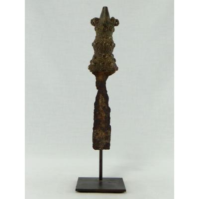 Ivory Coast Ethnic Baoulé 19th, Dagger Bronze.