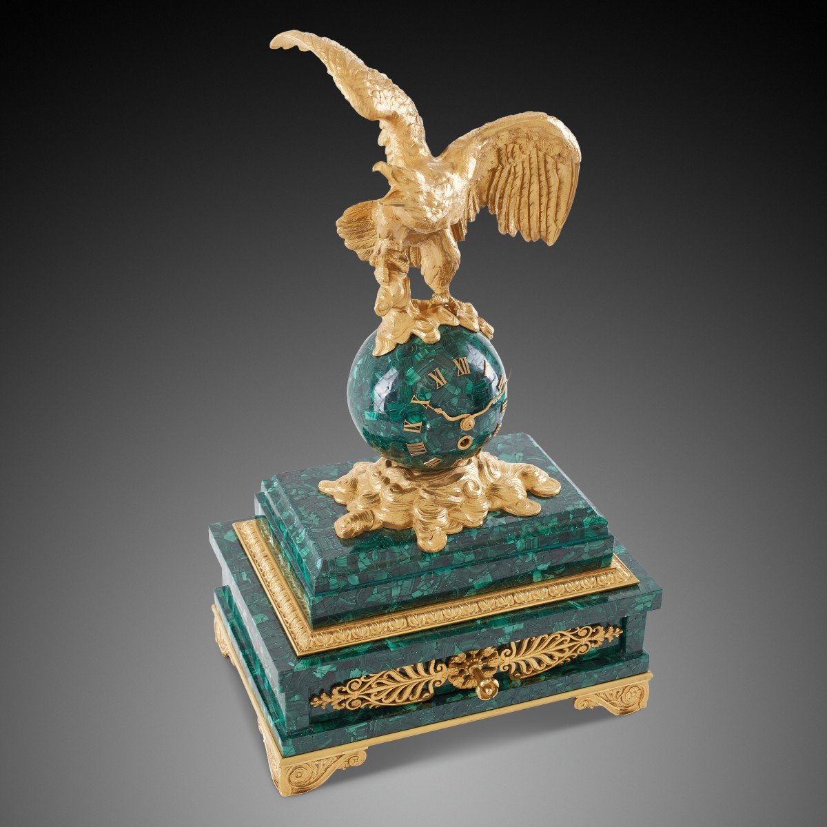 A Napoleon III Style Desk Clock, 19th Century.-photo-4