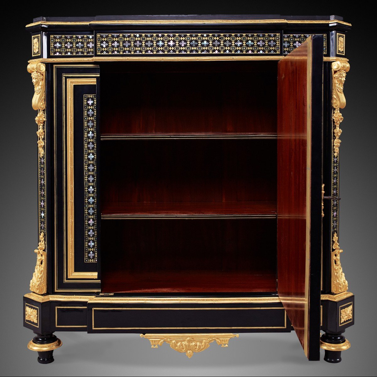 Cabinet Napoleon III XIXth Century-photo-4