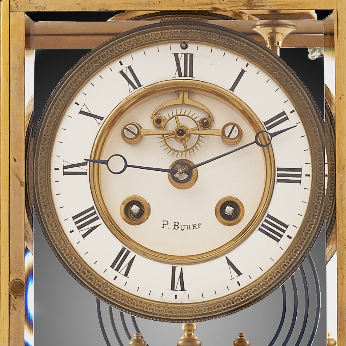 19th Century Mantel Clock Napoleon III Period By P.buhrf-photo-2