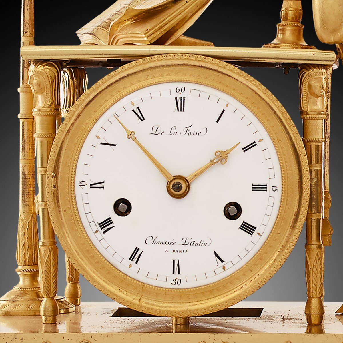 19th-century Empire-style Mantel Clock-photo-3