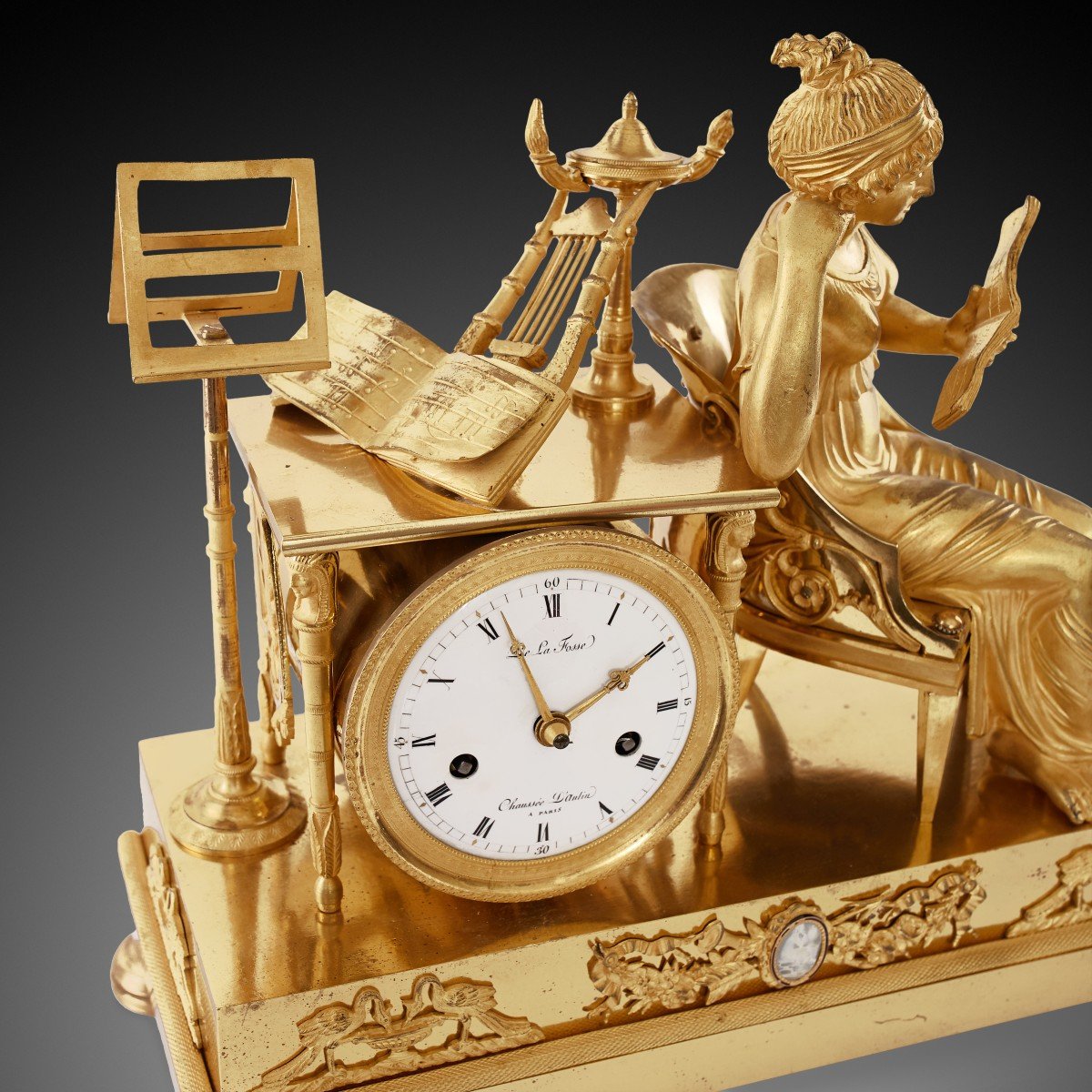 19th-century Empire-style Mantel Clock-photo-6