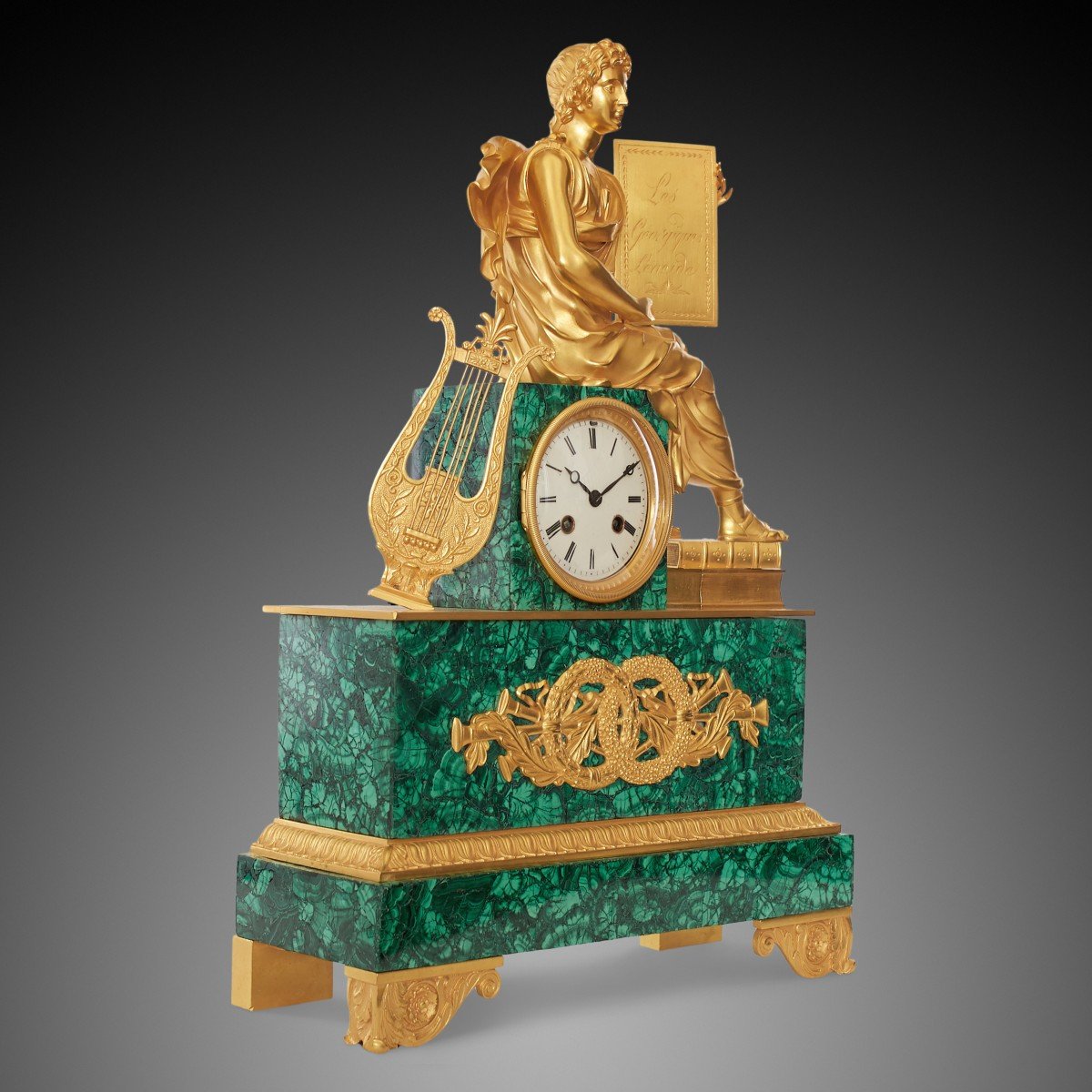 19th Century Mantel Clock Louis Philippe Charles X.-photo-2