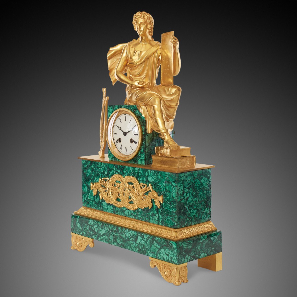 19th Century Mantel Clock Louis Philippe Charles X.-photo-3