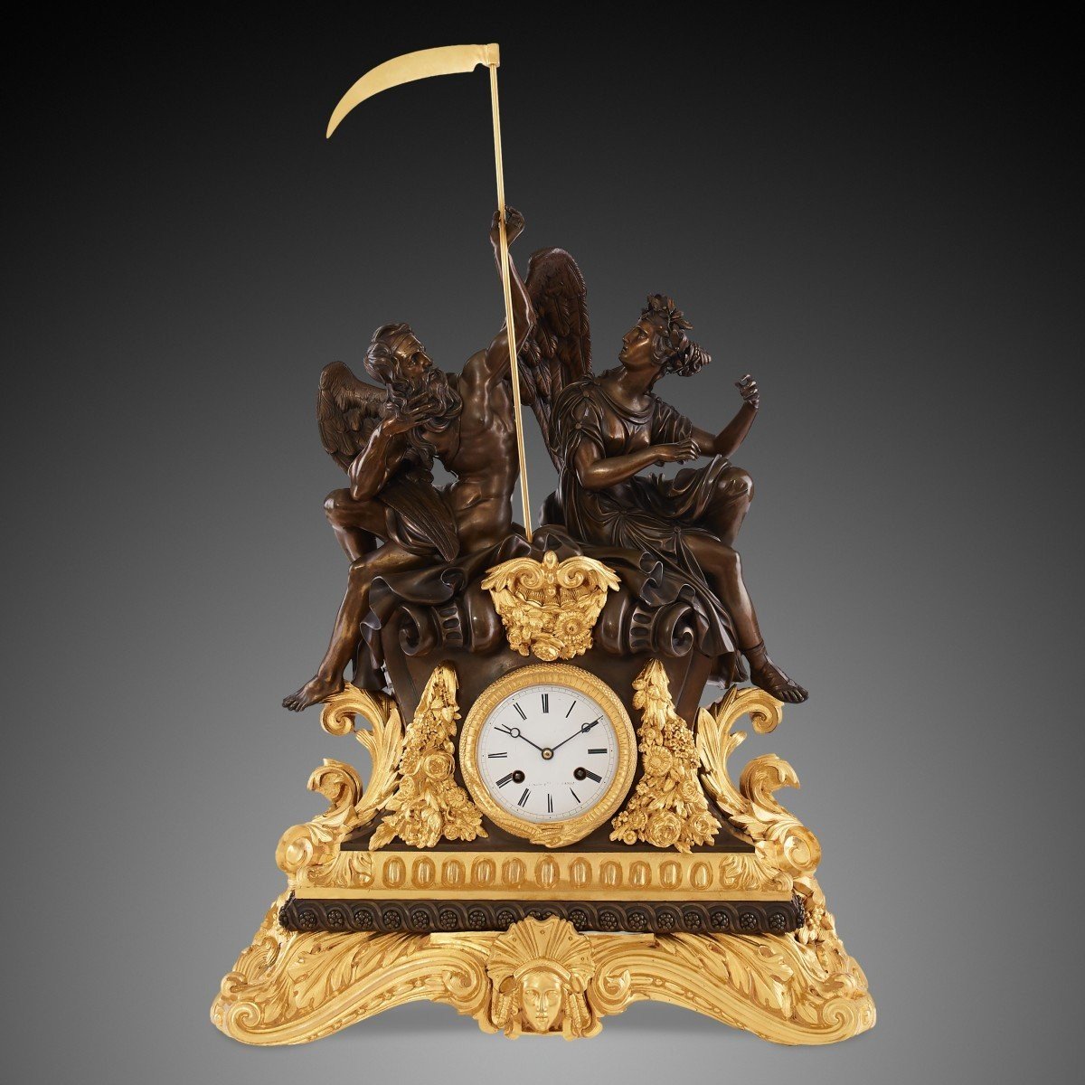 19th Century Clock, Louis-philippe And Charles X Era.