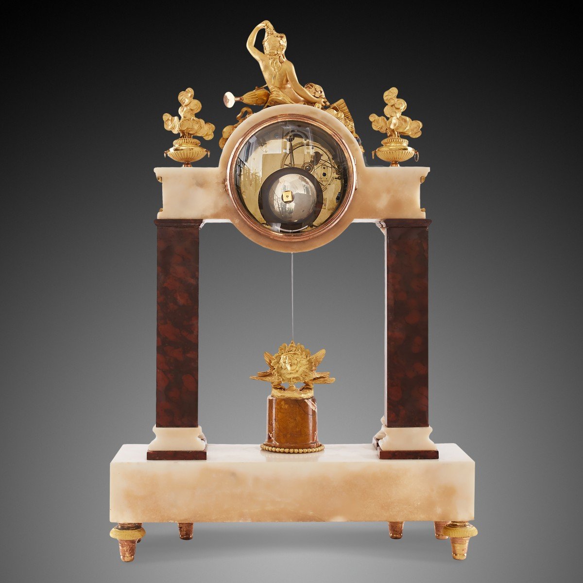 18th Century Louis XV Mantel Clock-photo-4