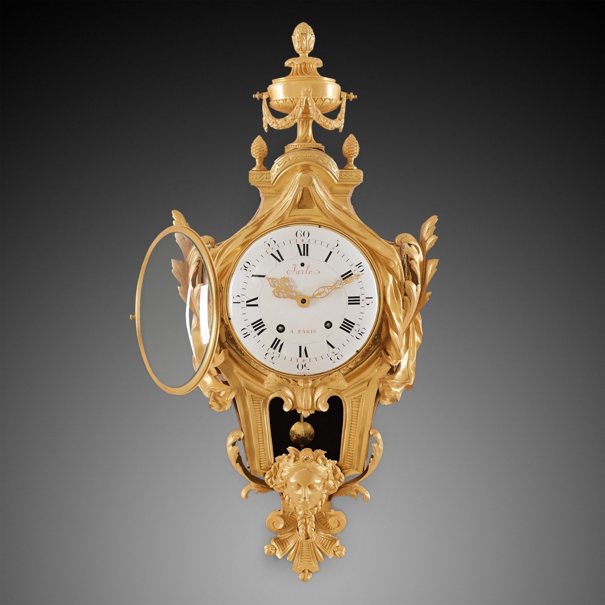 18th Century Louis XVI Wall Clock-photo-3