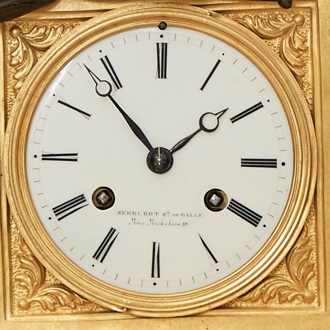 A Napoleon III Style Desk Clock, 19th Century.-photo-2