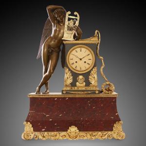 Nineteenth Century Mantel Clock Louis Philippe Charles X Period