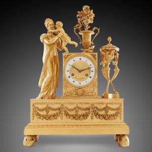 Nineteenth Empire Mantel Clock