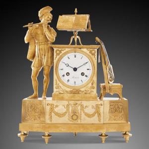 19th Century Empire Style Mantel Clock