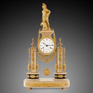 Pendule De Cheminée 18ème Siècle Epoque Louis XV Par Moutiguij à Moudidier