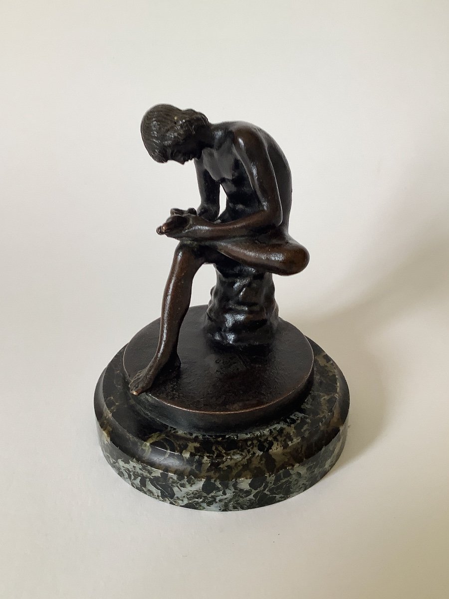 “spinario”. Small 19th Century Bronze. Grand Tour-photo-2