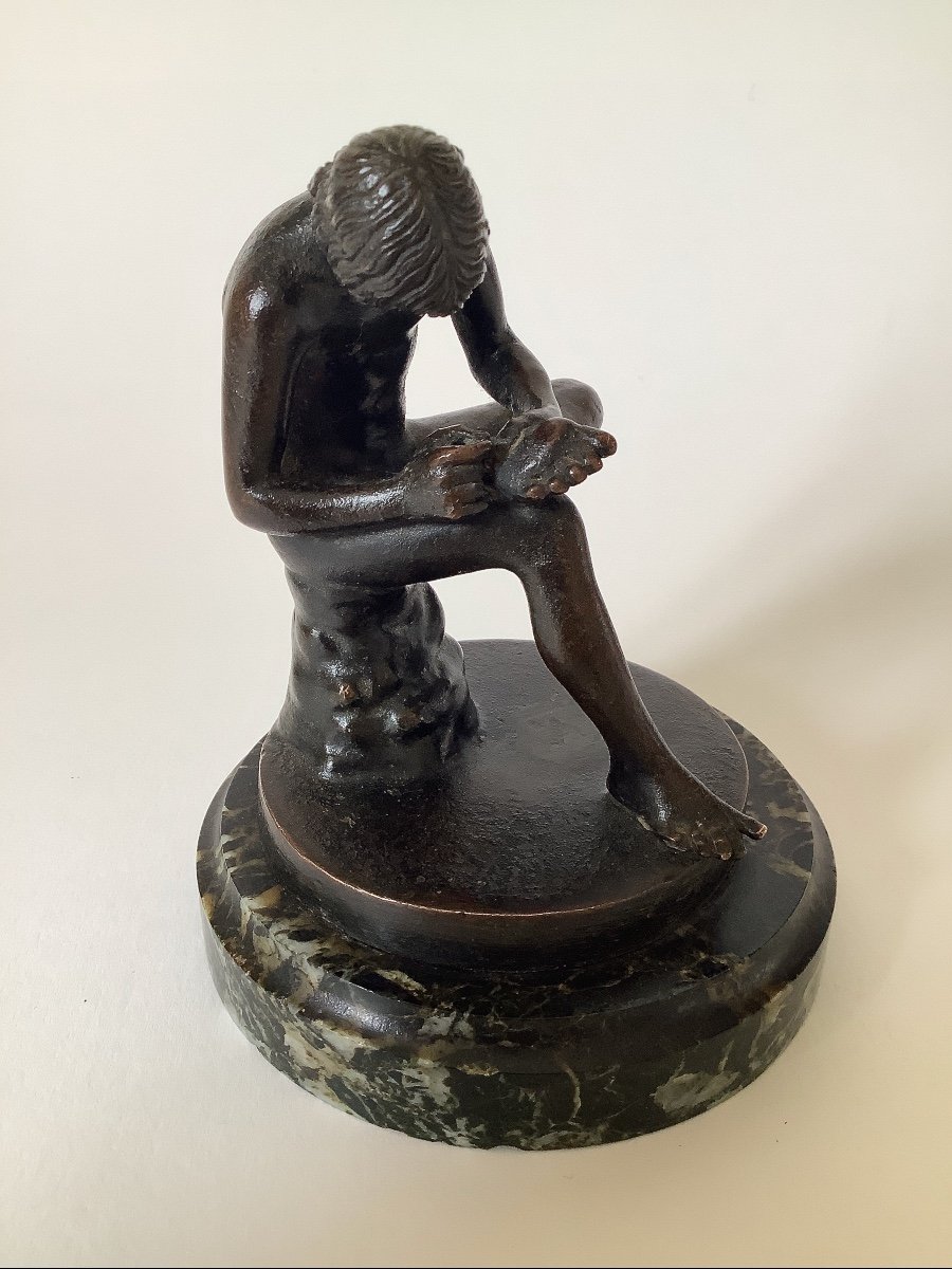 “spinario”. Small 19th Century Bronze. Grand Tour-photo-3