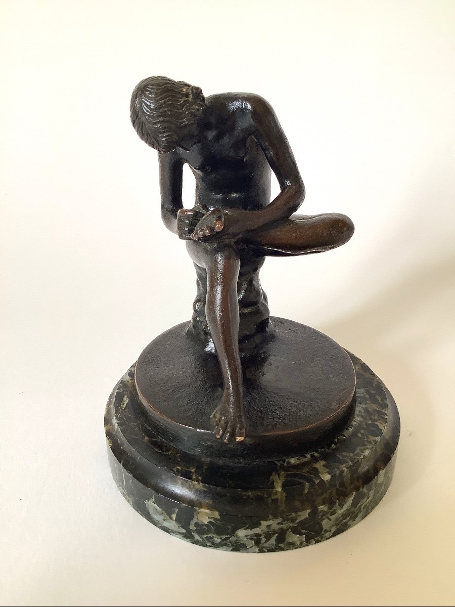 “spinario”. Small 19th Century Bronze. Grand Tour