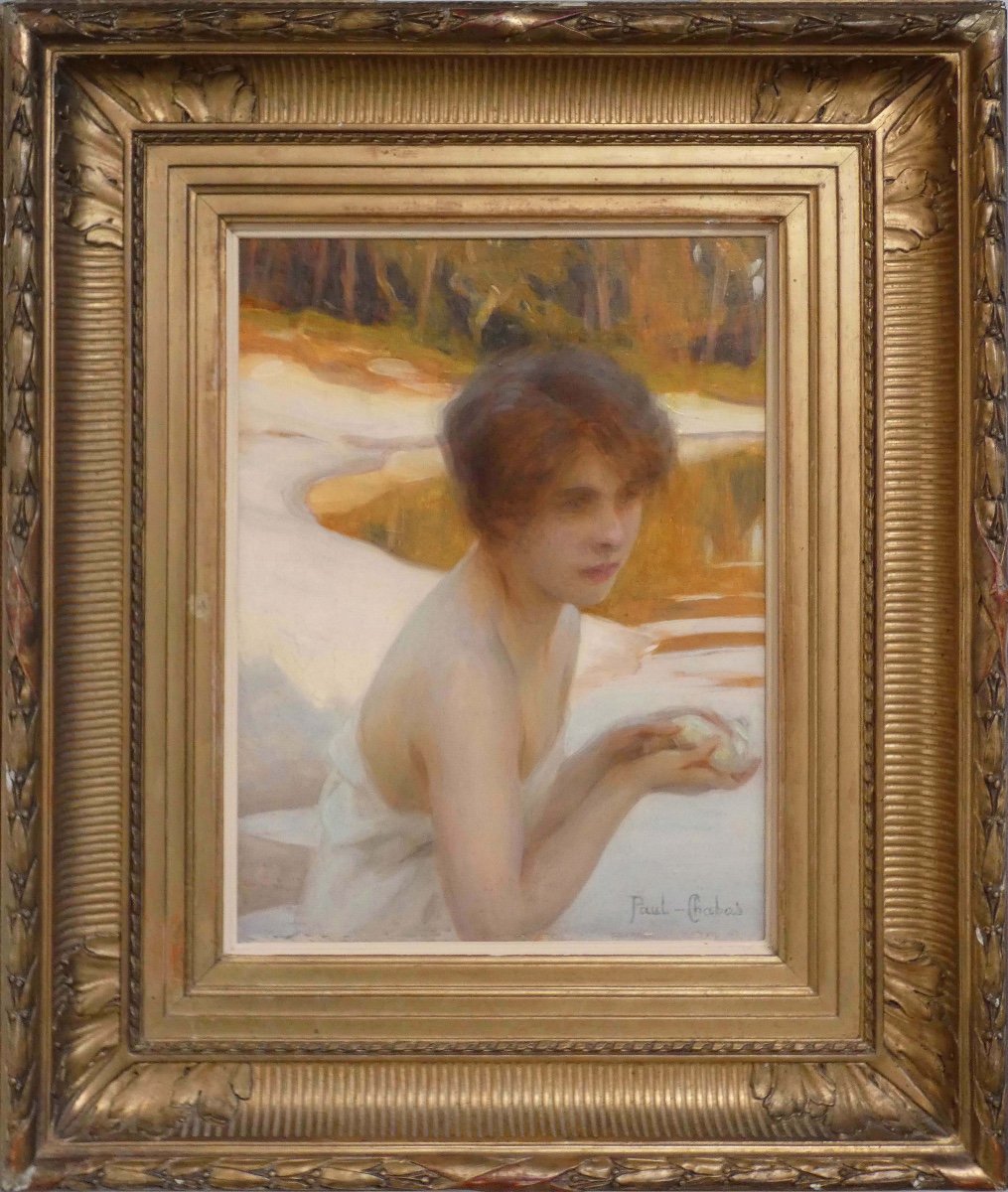 Paul Chabas, The Young Girl With The Shell Circa 1910 - Symbolism-photo-1