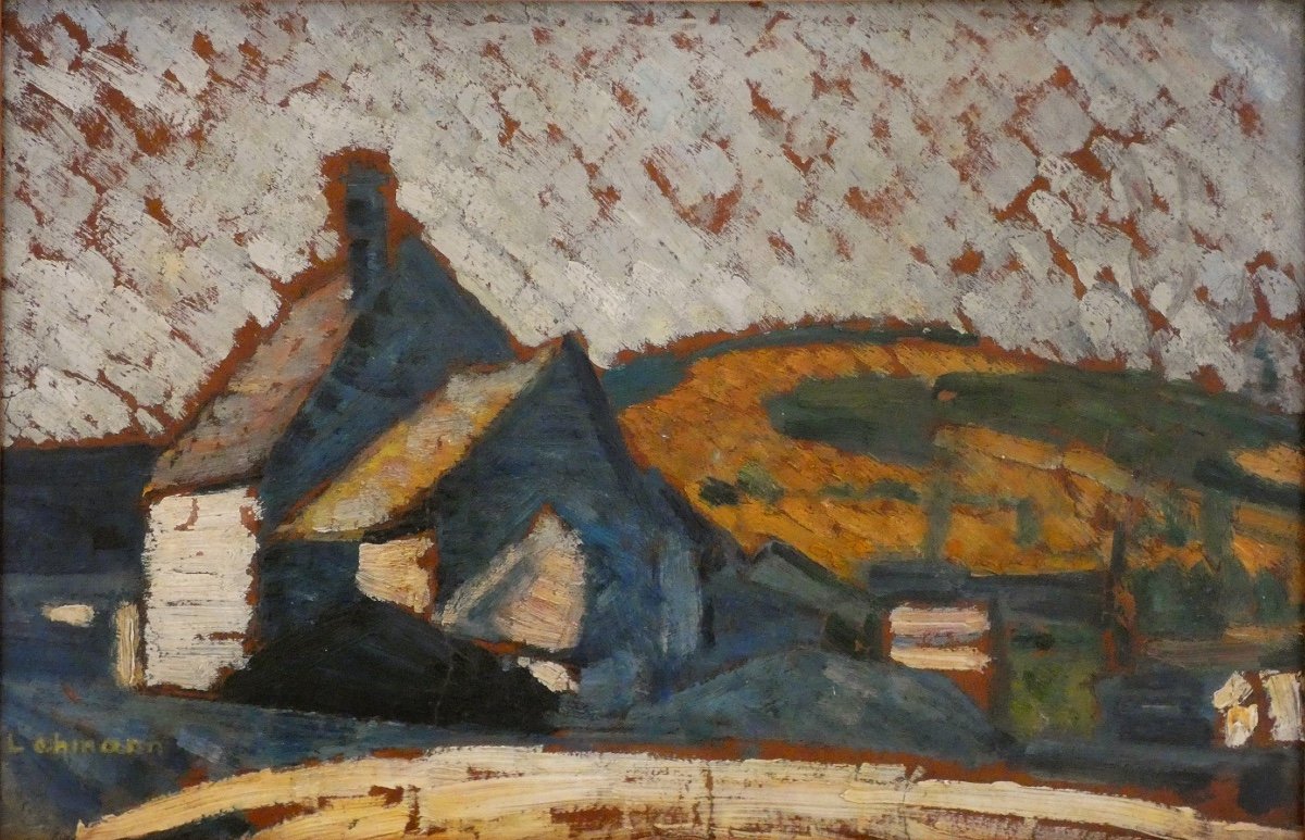 Théo Lohmann, « house Near The Hill », Early 20th Century - Post-impressionism - Netherlands