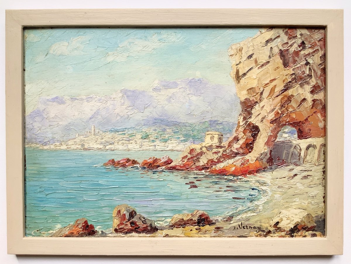 Menton, Les Rochers Rouges, French Riviera, Par François Joseph Vernay. 1936-photo-2